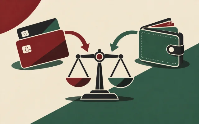 Illustration conceptuelle : options de paiement