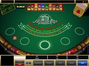 atlantic city blackjack screenshot