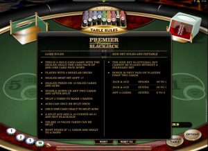 bonus blackjack rules