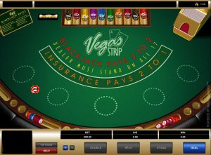 vegas strip blackjack screenshot