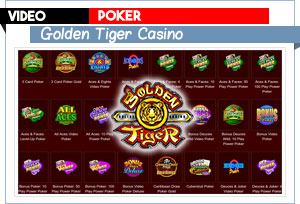 video poker golden tiger