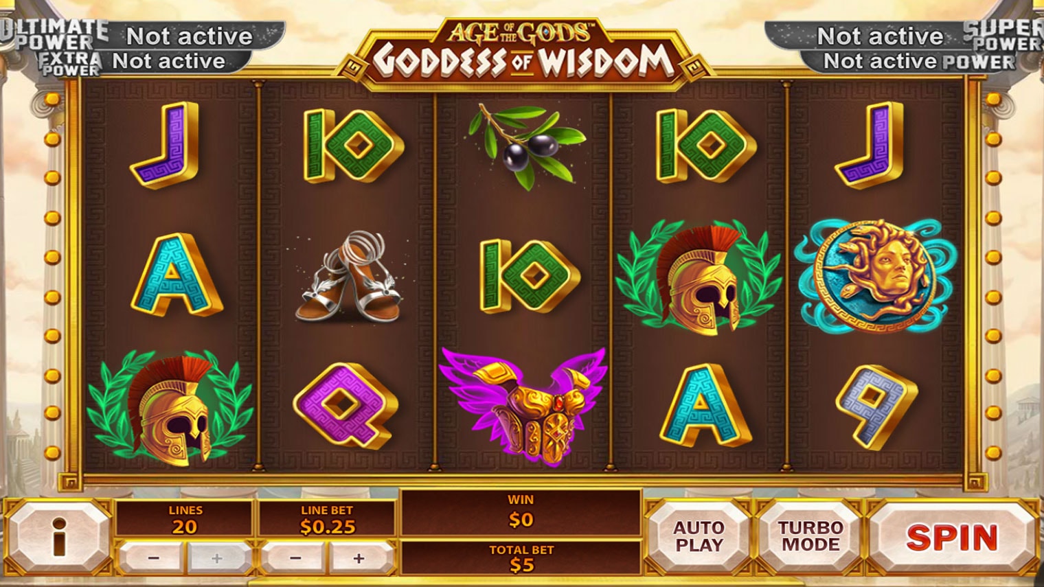 age of the gods slot screenshot