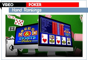 video poker hand rankings